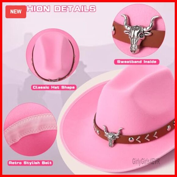 Faux Suede Fringe Vest Cowgirl Hat Bandana Western Costume Set main image 4